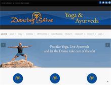 Tablet Screenshot of dancingshiva.com